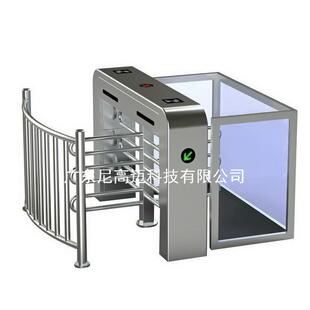 公园单限半高门旋转转闸机不锈钢十字立式门禁三辊闸车站四叉转门