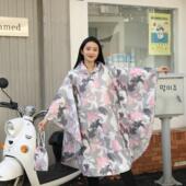日韩系女成人斗篷雨衣时尚 骑行雨披户外防水防撕裂防暴雨 徒步长款