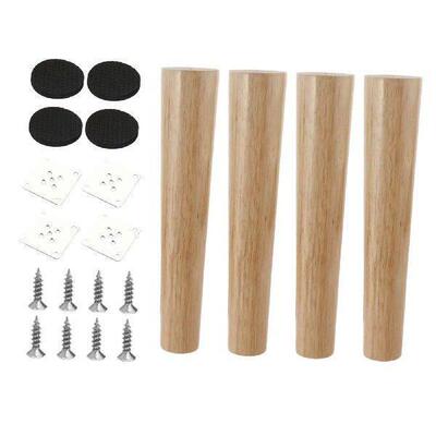 4 Pieces Wood Furniture Legs Accessories Cabinet Feet Couch