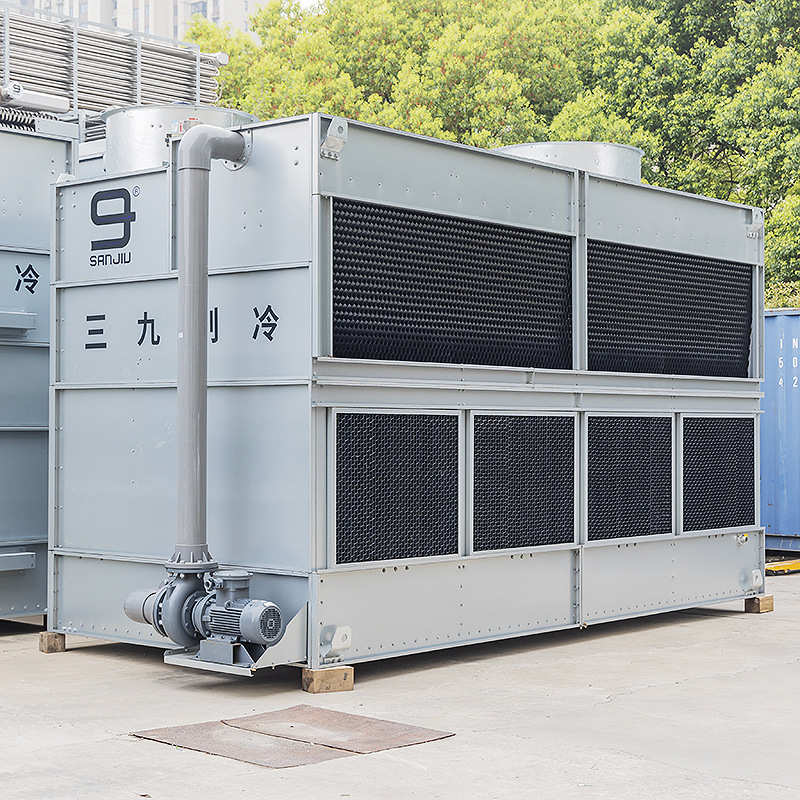 大型横流式冷却塔闭式通风冷却水塔低噪型工业冷却塔凉水塔