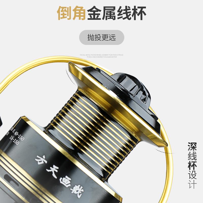 渔轮纺车轮无间隙轮海竿矶钓鱼轮路亚远投全金属渔线轮渔具