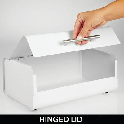 Metal Bread Box Bin Storage Container Kitchen Countertop