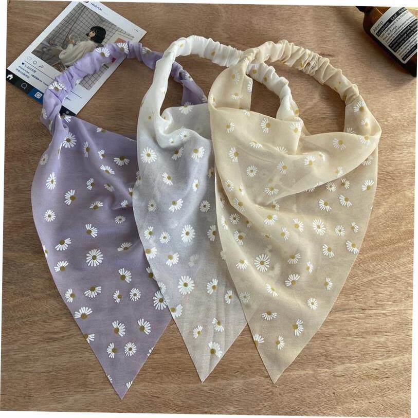 elasticity Scarf Headband women 三角弹性皮筋发带头巾女图片