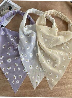 elasticity Scarf Headband women 三角弹性皮筋发带头巾女