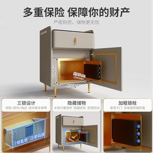 卧室用保BC29P35险柜带锁简 明床家峥家具厂柜保险箱一体2024新款