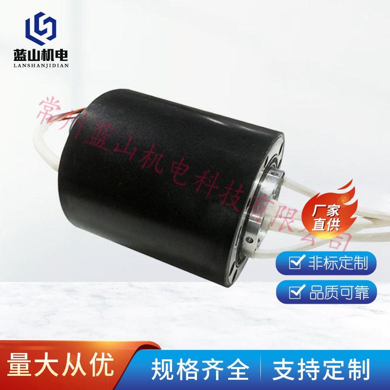 厂家定制滑环过孔防水旋转导电滑环4 6 8 12 24集电环电刷集流环