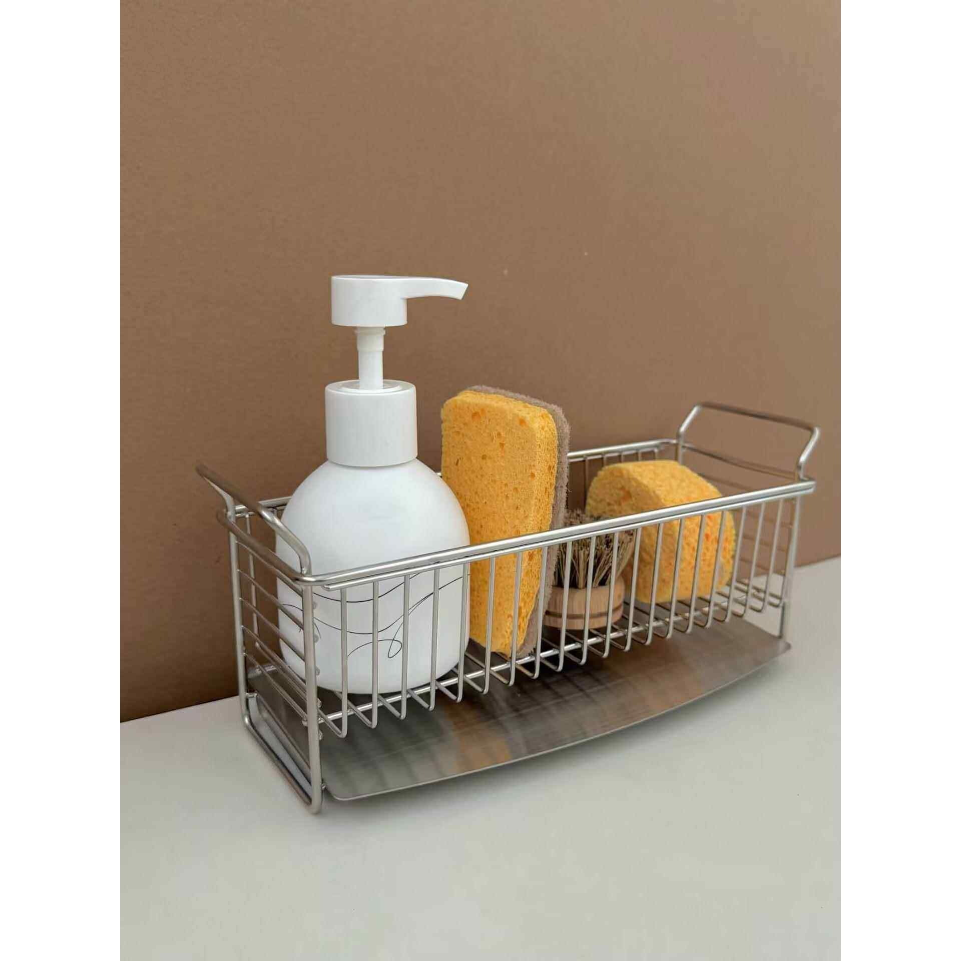 一诺厨房海绵沥水架不锈钢抹布收纳厨房洗碗水槽池水龙头置物架,厨房/烹饪用具,水槽置物架,淘宝优惠券,粉丝福利购,淘宝优惠卷