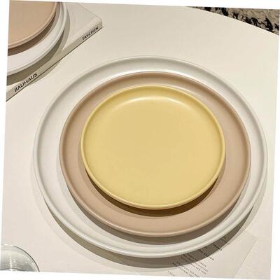 Ceramic dinner plate Round pizza plate Breakfast salad plate