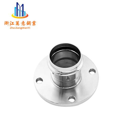 304/316L薄壁不锈钢卫生级卡压管件法兰转换头工程水管直接头