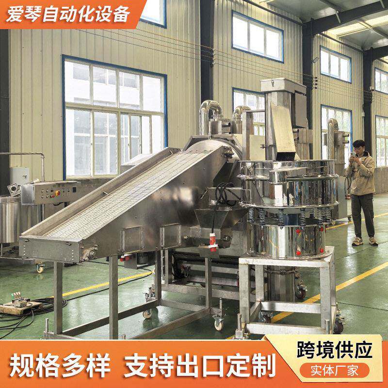 600/800型滚筒上粉机鸡米花小酥肉排骨盐酥鸡腿肉类调理品裹粉机