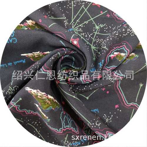 现货供应 人棉府绸全工艺喷气 45*45/100*80 真数码喷墨印花