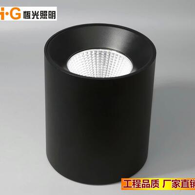 COB明装筒灯 15W25W30W40W60W免开孔射灯筒灯 展厅商场照明灯具