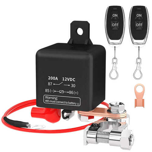 智能 通用摩托12v，汽车开关 继电器卡车200a遥控用于120a断电