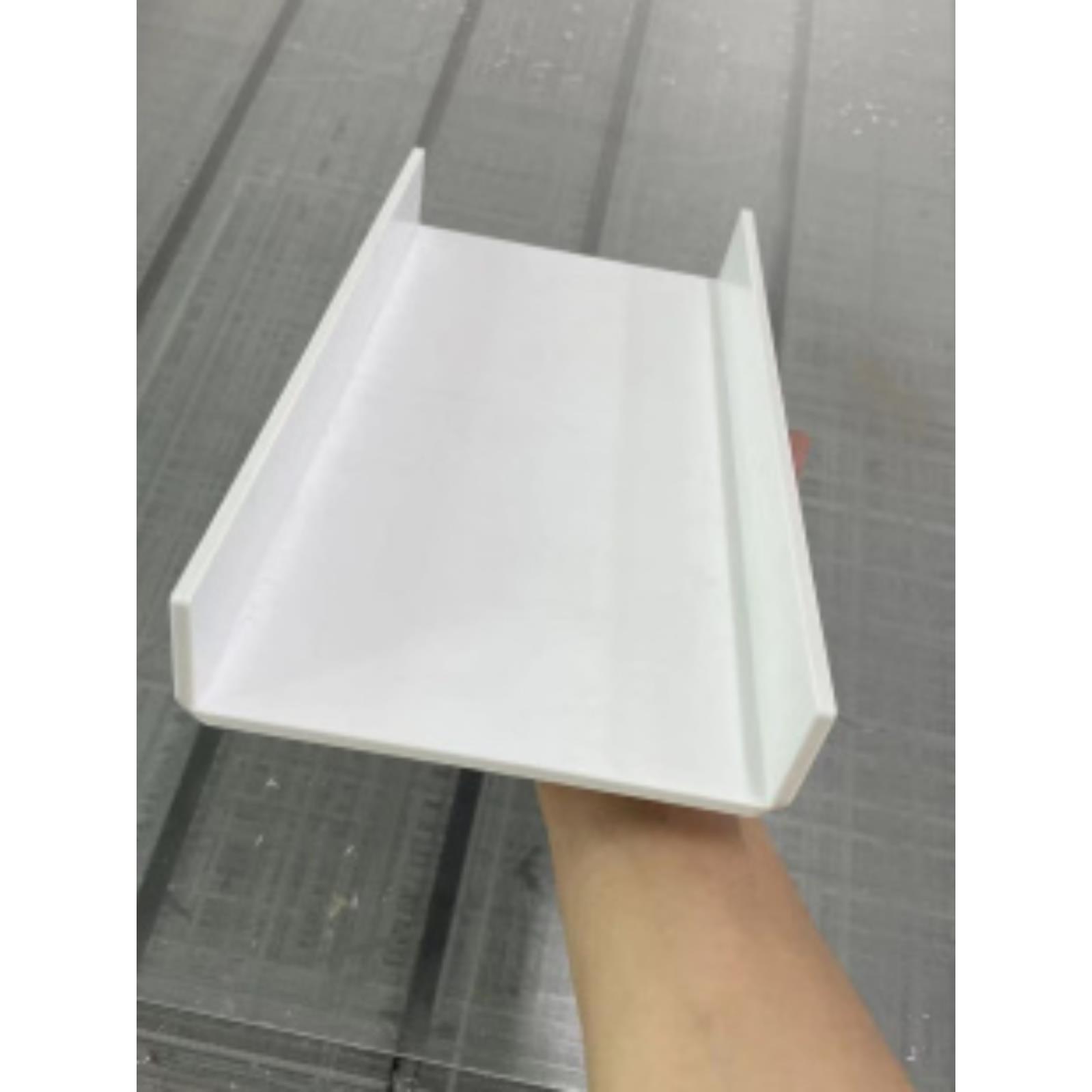瓷白色亚克力不透明屏蔽浴缸挡板Ul型折弯热折弯定制压力机图片加