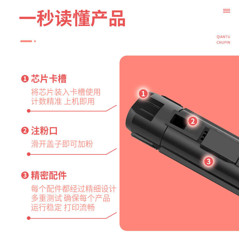 适用施乐5019粉盒WorkCentre 5024 5021 5022墨盒Xerox 006R01573