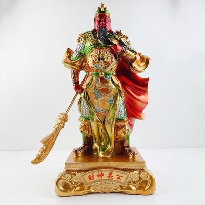 过年装饰摆件客厅氛围感好物摆件新上市彩铜财神关公关帝圣君武财