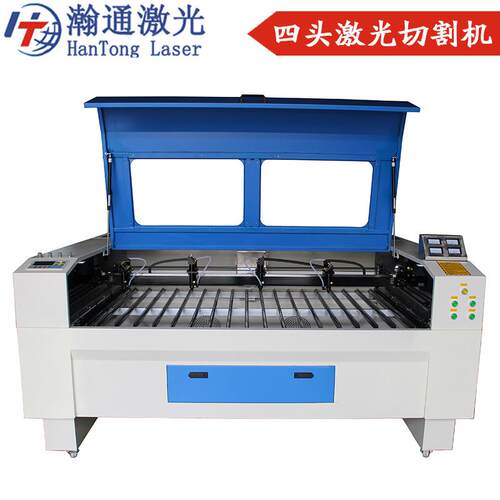 双头四头砂纸砂皮激光切割机多头砂带砂布裁断机激光雕刻机