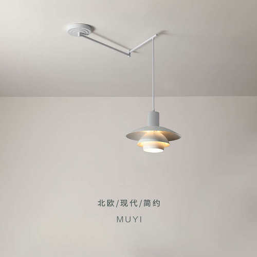 奶油风餐厅吊灯日式原木饭厅吧台灯简约民宿茶室茶楼卧室床头灯具