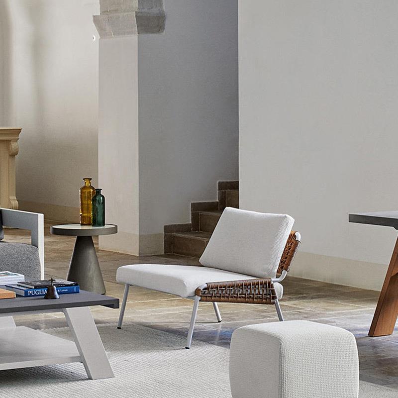 休藤沙发组合客外厅设计师R99藤酒编样板房售部楼店露台户阳台闲