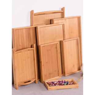 蒙古手把肉托盘烤全羊竹子托盘长方形羊排腿乳猪商用手把羊肉盘子