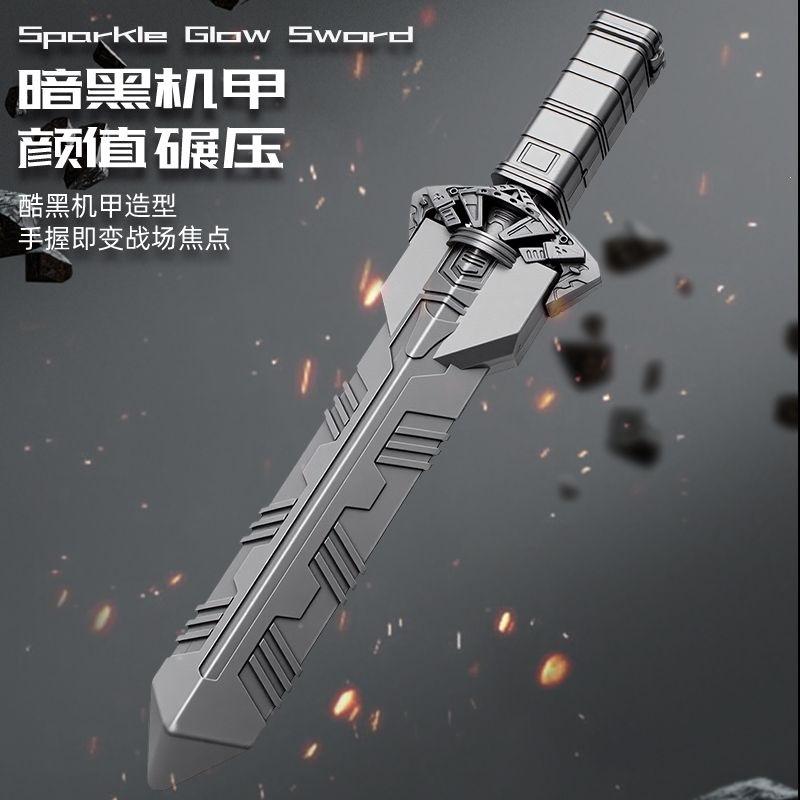 火花拔剑七彩灯光流光发光玩具