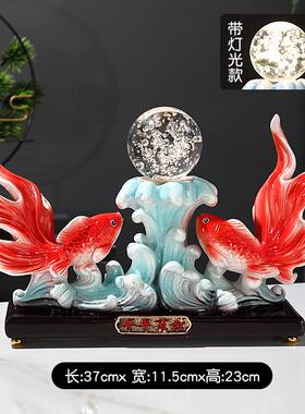 正品中式高端双鱼新座财饰品，厅电视柜，入口客酒柜，装饰品，工