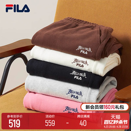 FILA 斐乐情侣针织长裤2023秋季美式时尚休闲宽松阔腿裤