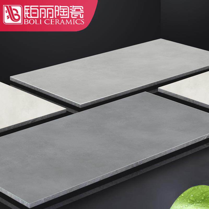 简约素色微水泥600*1200瓷砖现代质感哑光仿古砖客餐厅防滑地板砖图片