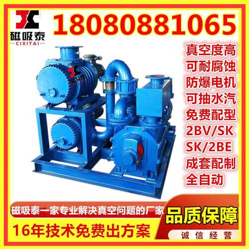 成都JZJ2S150-2水环真空机组ZJP150t罗茨增压泵2SK-3真空泵9.7KW