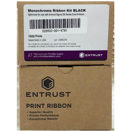 ENTRUS T81EM1/DS系列证卡打印机专用原装黑色带525900-001-KT81