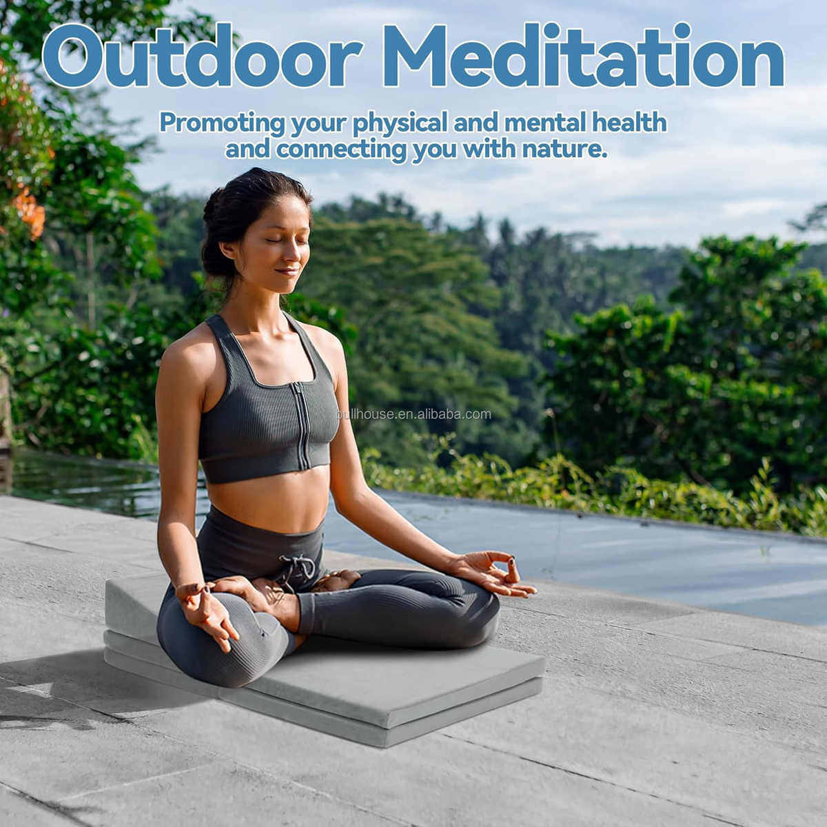 符合人体工程学地板上臀部膝盖支撑可调高度冥想和瑜伽座垫套装,居家布艺,美臀垫/保健坐垫,淘宝优惠券,粉丝福利购,淘宝优惠卷
