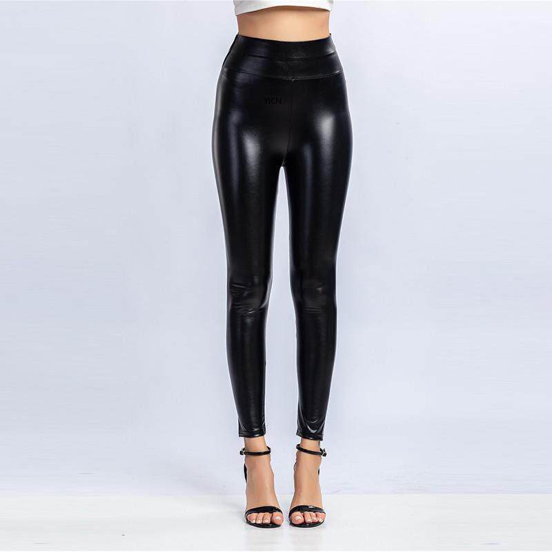 High waisted buttocks lifting PU leggings 大码高腰提臀打底裤