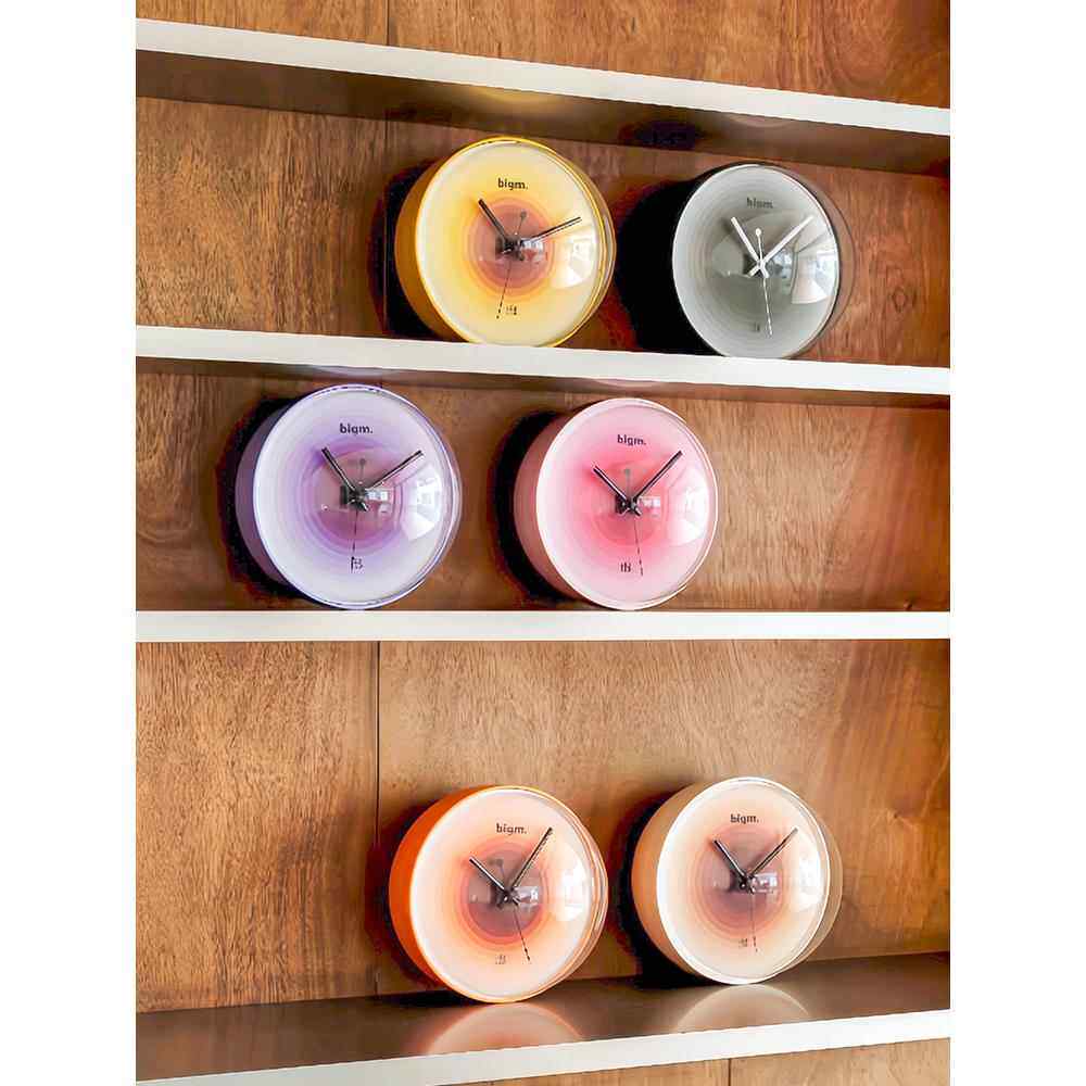 sort中国bigm可爱渐变太空泡泡钟创意静音挂钟现代时尚popo clock