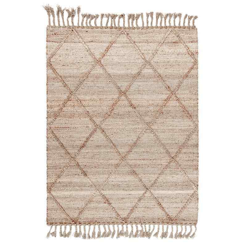 正品度进口北欧简约现印代手编厅织工黄麻美式乡村中式禅意客卧室