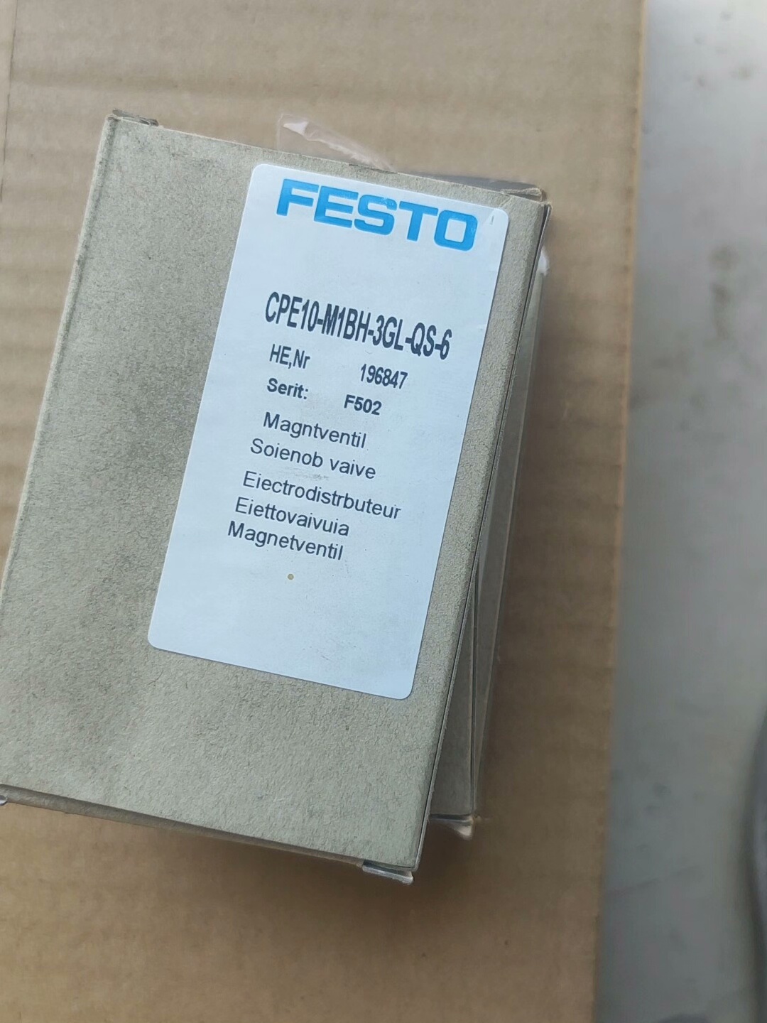 费斯托cpe10-m1bh-3gl-qs-6全新三个如图