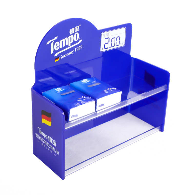 定制亚克力商超展示架商场超市展台广告牌纸巾陈列架亚克力展示架