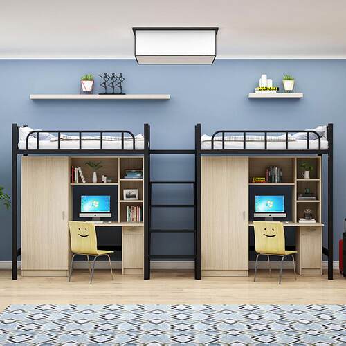 工舍床大人上床桌宿舍学校学TD-L157生公寓床员铁艺高架床大学寝