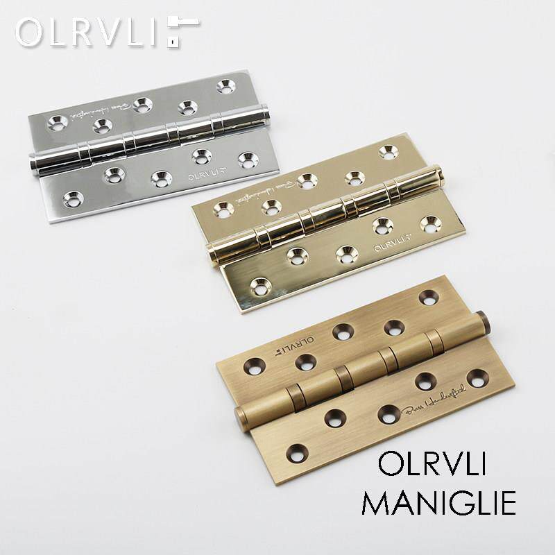 olrvli全铜5寸静音合页实木门轴承加厚合叶金色古铜色平开门铰炼