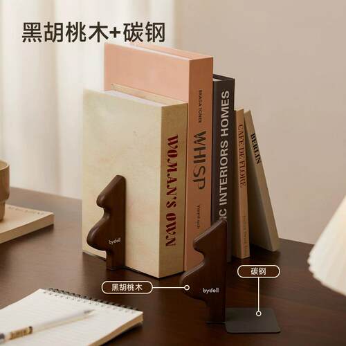 Home Christmas Tree Solid Wood Bookends Creative Desk Office