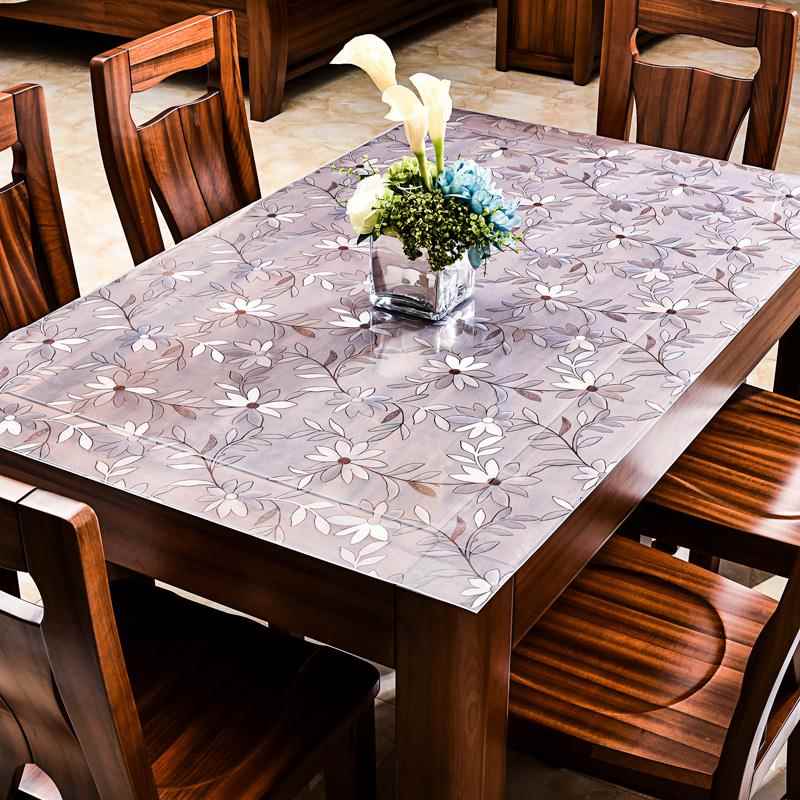 桌布长方形PVC茶几餐桌桌面垫防水防油免洗透明环保水晶板软玻璃