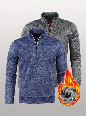 K 56560 Men's Zip Neck Pullover 拉链针织衫