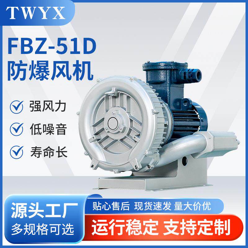 FBZ-51D防爆鼓风机吹吸两用型防爆高压风机防腐防爆风机