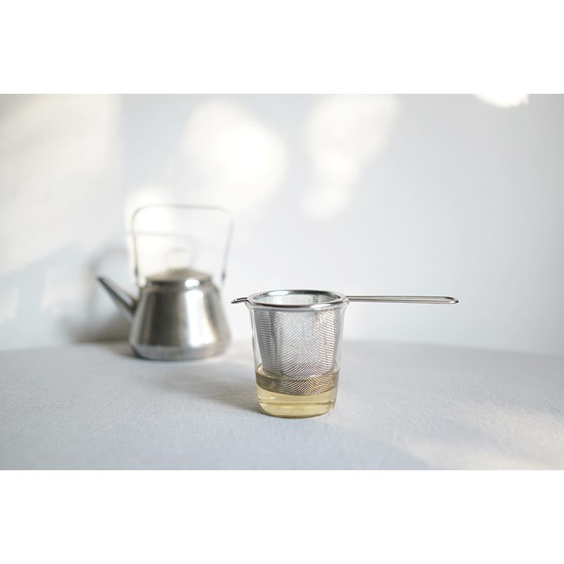 朴房 日本进口 不锈钢茶叶过滤器家用过滤网可悬挂滤茶器茶道配件