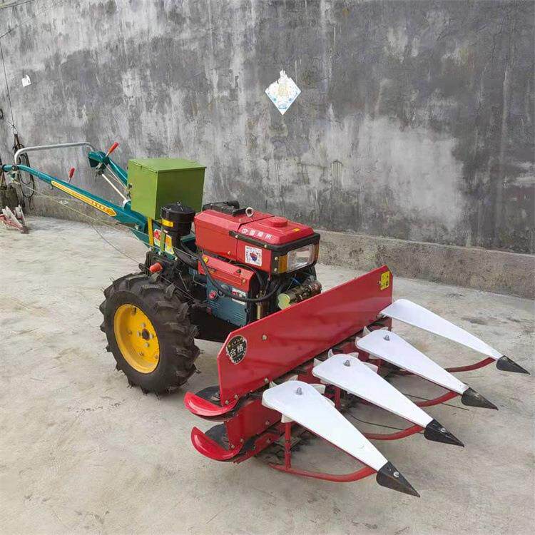 水冷柴油机电启动手扶前置割晒机小型山地零星地牧草苜蓿割晒机