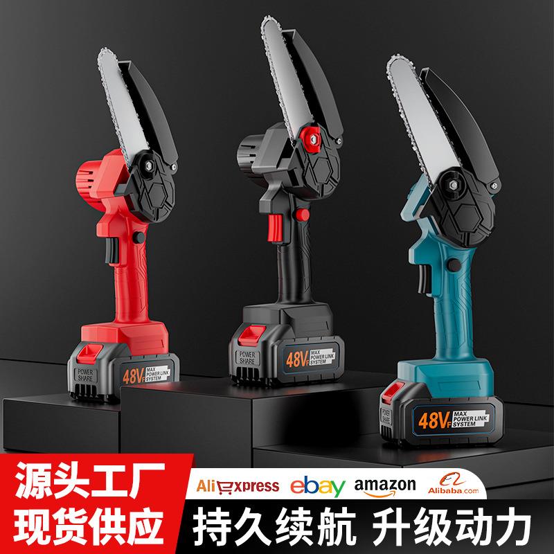 跨境锂电据手持充电式迷你单手锯电动修枝锯锂电木工小型伐木锯