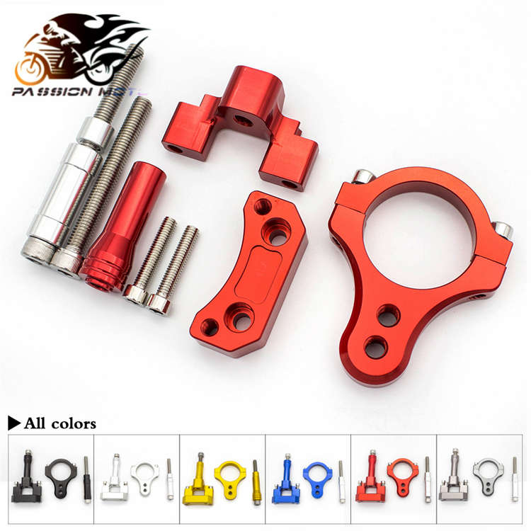 适用YZF R3 R25摩托方向阻尼器改装钛尺方向杆前减震钛尺码配件