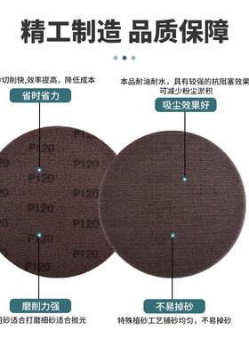 9寸网磨墙砂腻子打粉格沙皮圆盘长杆打磨机干磨砂纸片YKY墙面墙壁