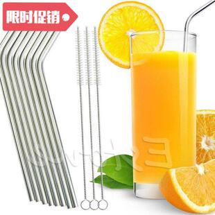 stainless steel reusable stra straw pcs drinking hot metal