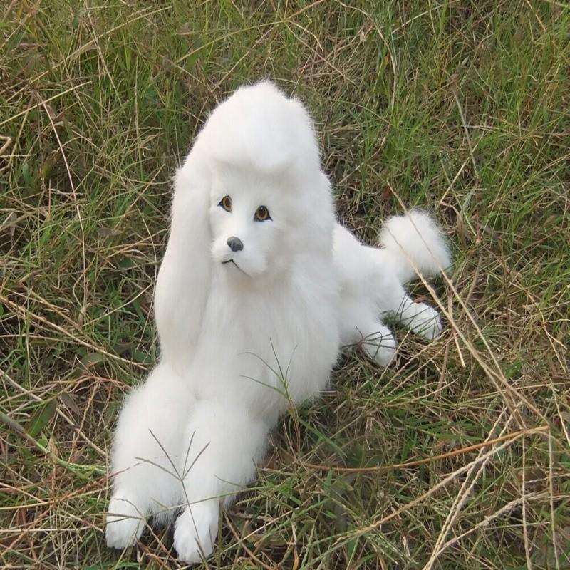 艺宏 厂家直销 仿真贵妇犬 狗 手工制作 工艺品 摆件