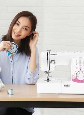 兄弟缝厚纫机TM2PK电动家用吃车台式多7功衣能带TM27PK锁边